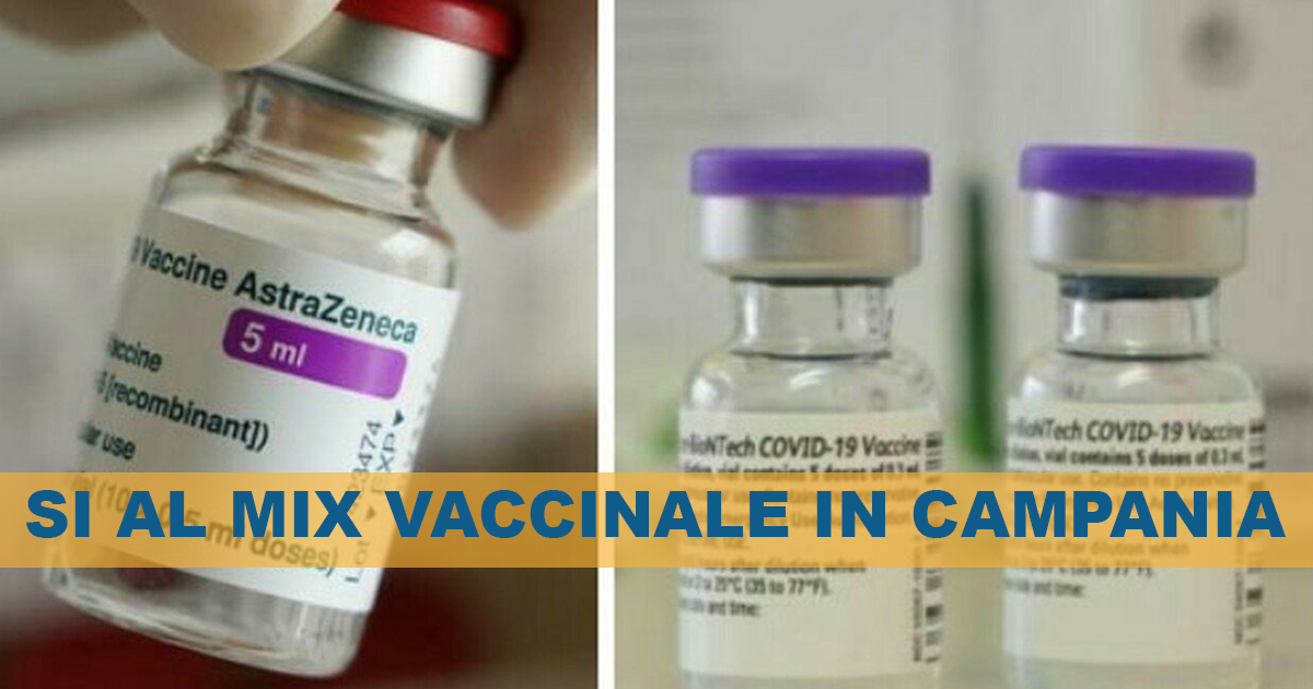 Covid: la Campania dice sì al mix vaccinale