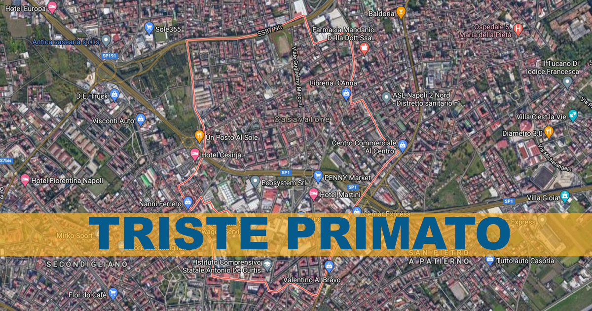 Casavatore è il comune della Campania più cementificato