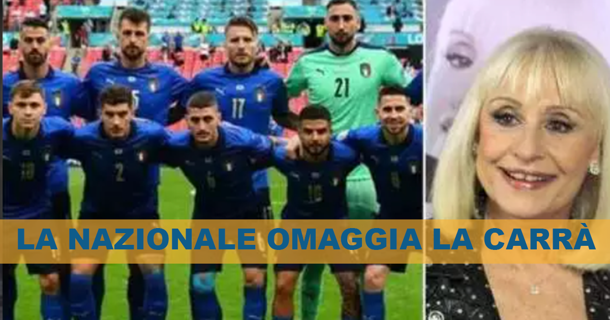 La Nazionale omaggia Raffaella Carrà, prima della partita “A far l’amore comincia tu”