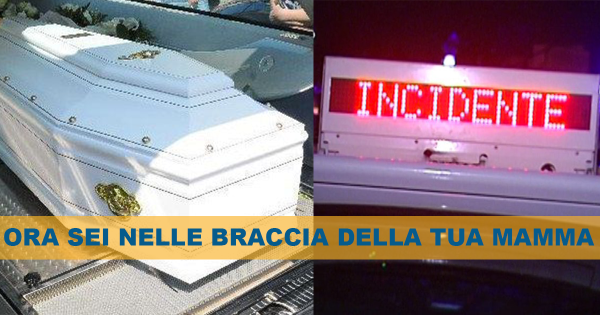 Lacrime per Francesco, il bambino di tre anni morto sulla statale 7bis. Aveva perso la madre per il covid