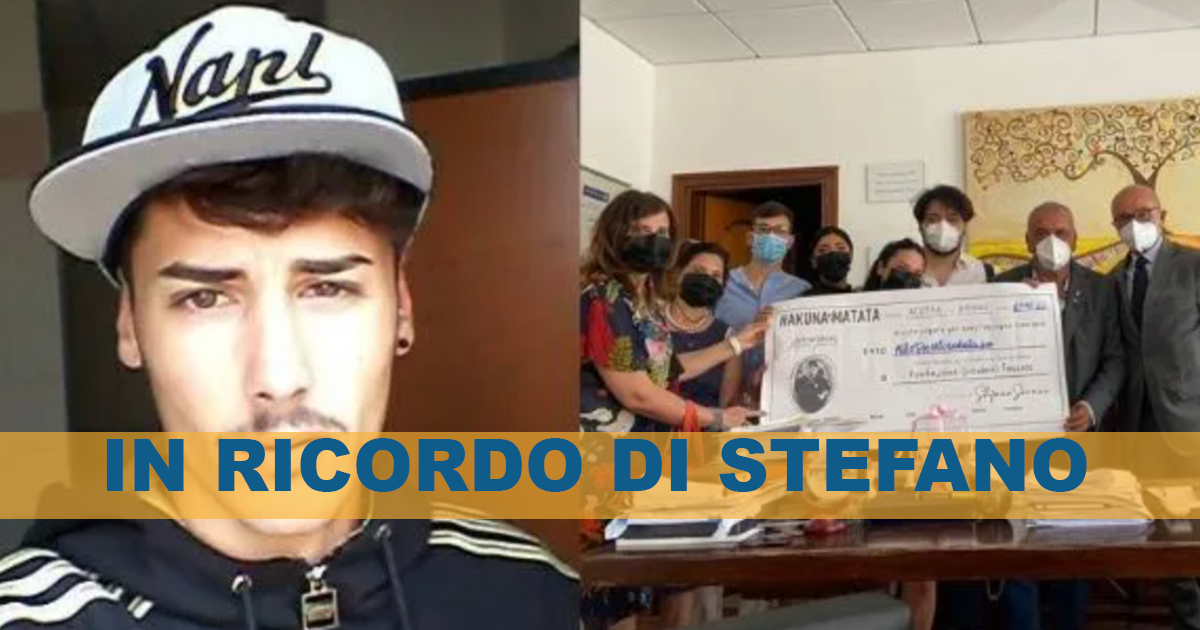 Acerra: morì per un sarcoma a 25 anni, la famiglia di Stefano dona soldi al Pascale