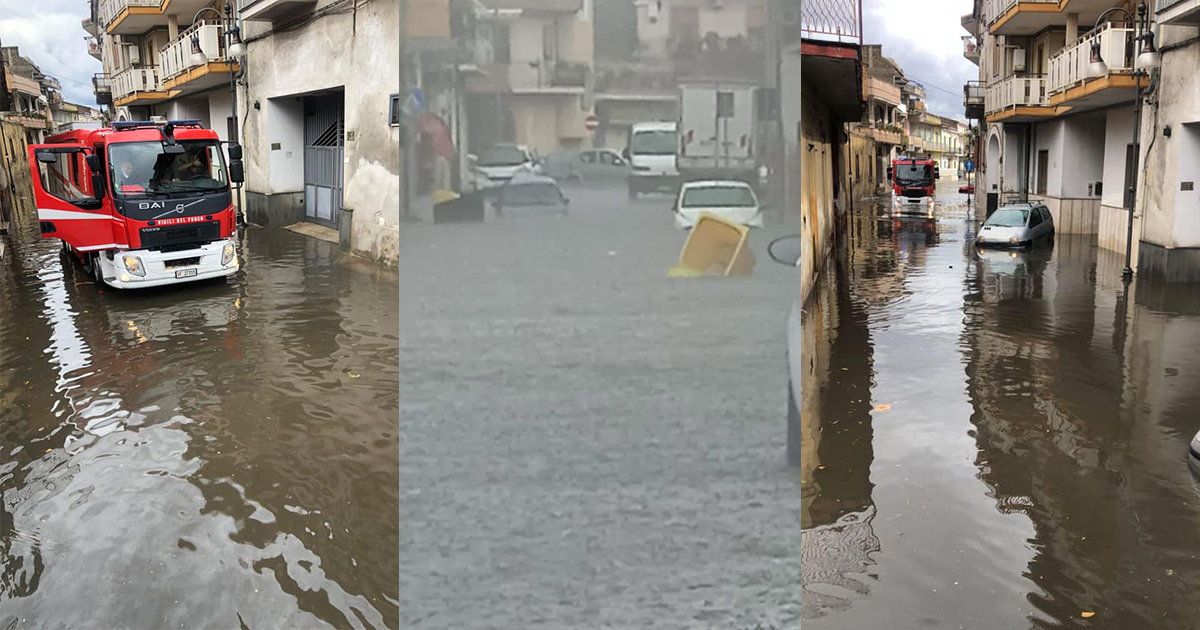 Bomba d’acqua sull’agro aversano: allagamenti a Lusciano e Trentola