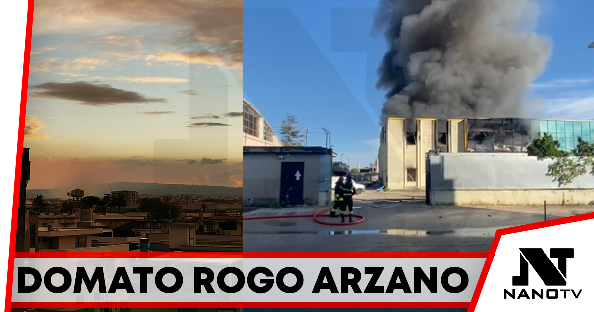 Arzano: domato l’incendio del magazzino