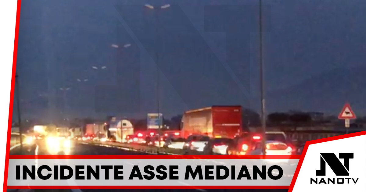 Incidente sull’Asse Mediano tra Frattamaggiore e Afragola/Cardito