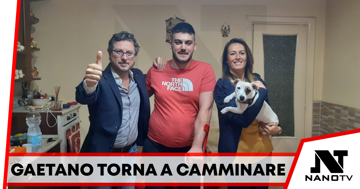 Gaetano Barbuto torna camminare, Borrelli: Un ragazzo che sta dimostrando tanto coraggio