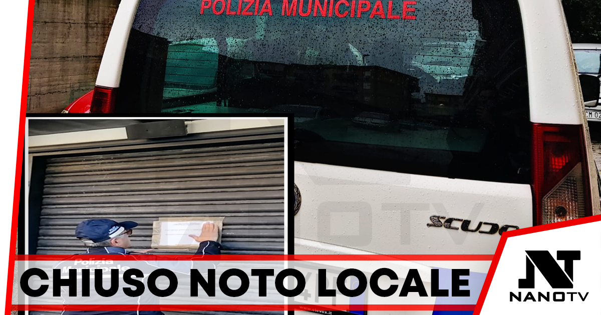 Arzano: Abusivismo commerciale, controlli della Polizia locale. Sigilli per un noto locale della movida