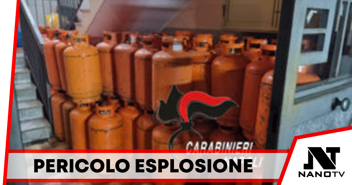 Centinaia di bombole di gas ammassate in una palazzina in provincia di Napoli, denunciato 26enne