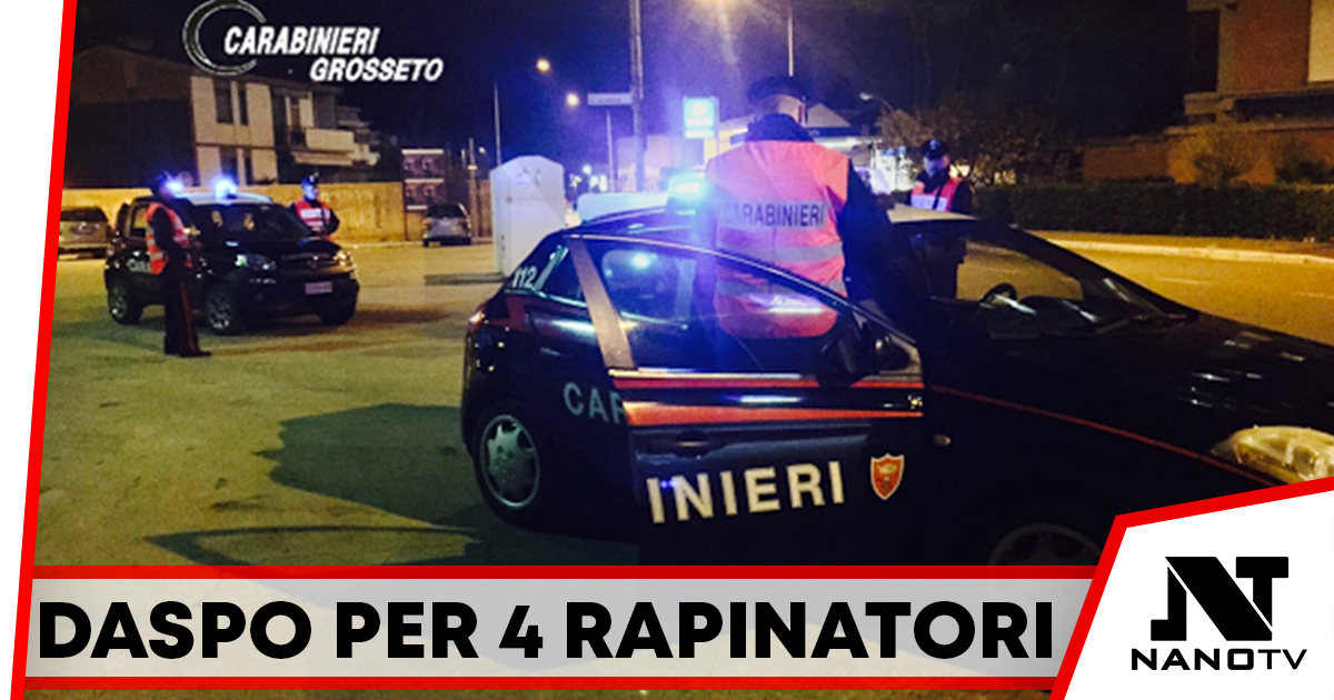 Da Casoria a Grossetto per una rapina in farmacia, in quattro nei guai