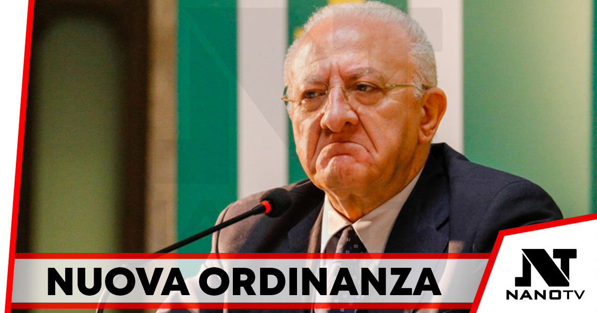 Da oggi in vigore le ordinanze di De Luca anti-contagio: Stop a cibi e bevande in strada e alle feste