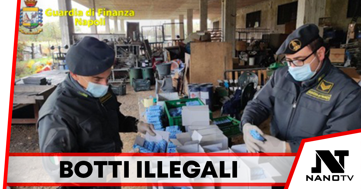 Sequestrata una fabbrica clandestina di botti in provincia di Napoli