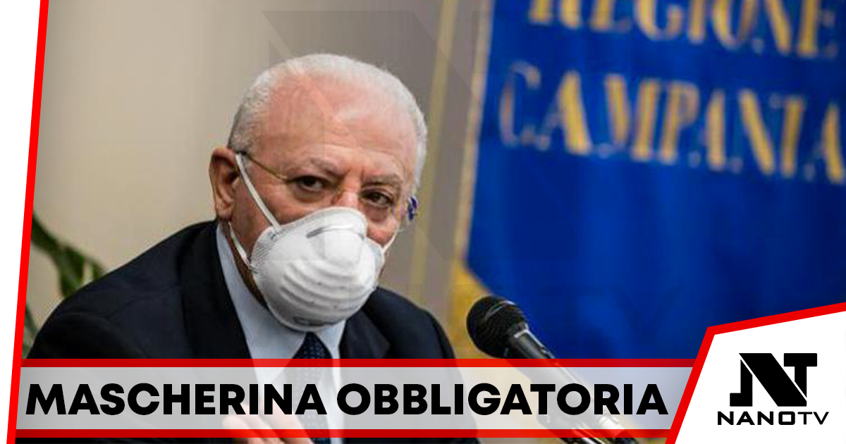 Covid: De Luca, “in Campania continuiamo a mantenere la mascherina”