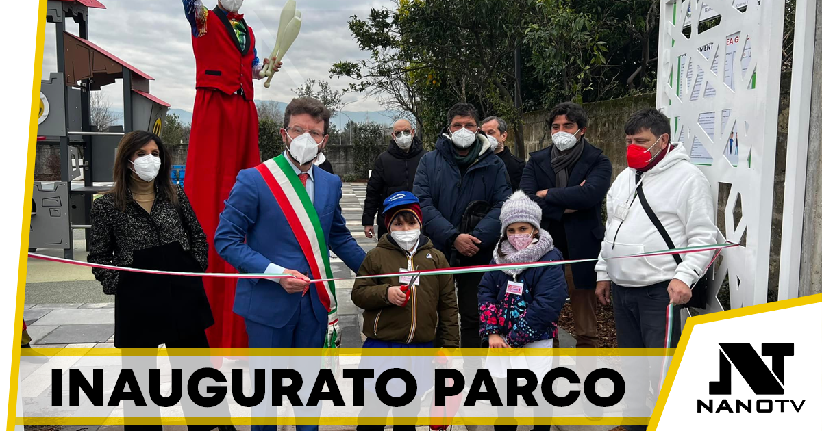 Acerra. Inaugurato il nuovo parco giochi comunale inclusivo: uno spazio per tutti i bambini