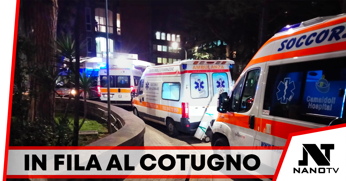 Che ci crediate o no, sono tornate le code di ambulanze all’esterno del Cotugno