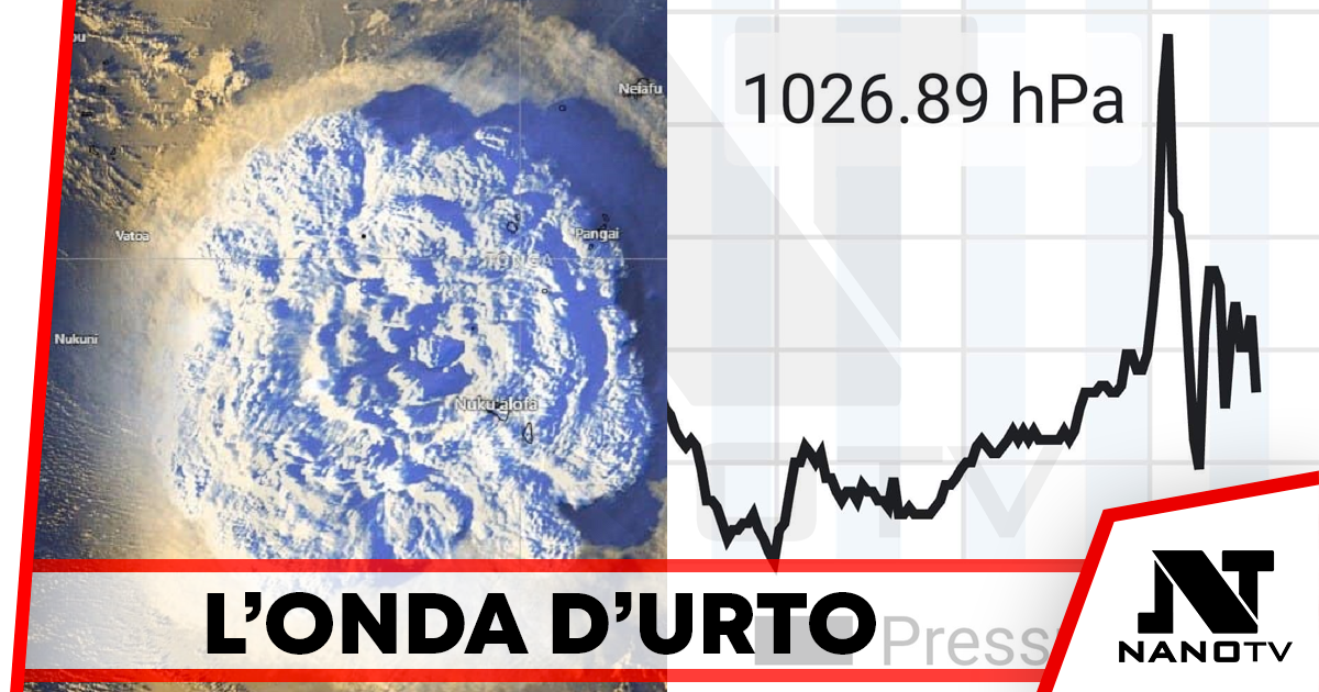 L’onda d’urto provocata dal vulcano di Tonga è passata anche su Napoli