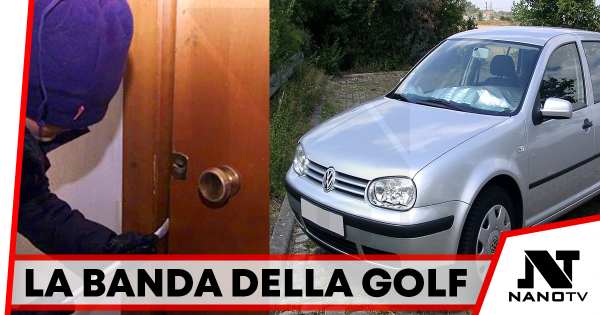 Incubo furti negli appartamenti: la banda si muove con una Golf