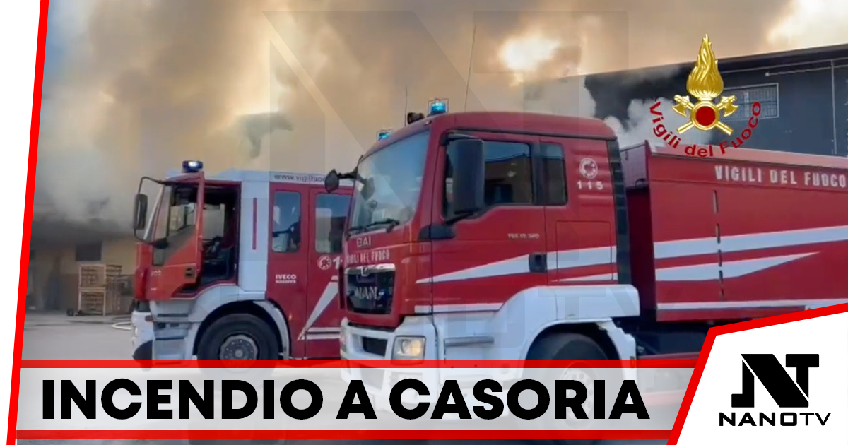 Casoria: incendio in azienda di autoricambi