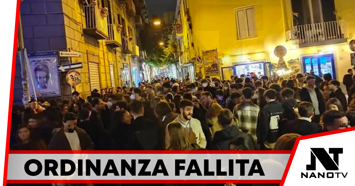 Napoli: fallita l’ordinanza anti movida del Sindaco Manfredi