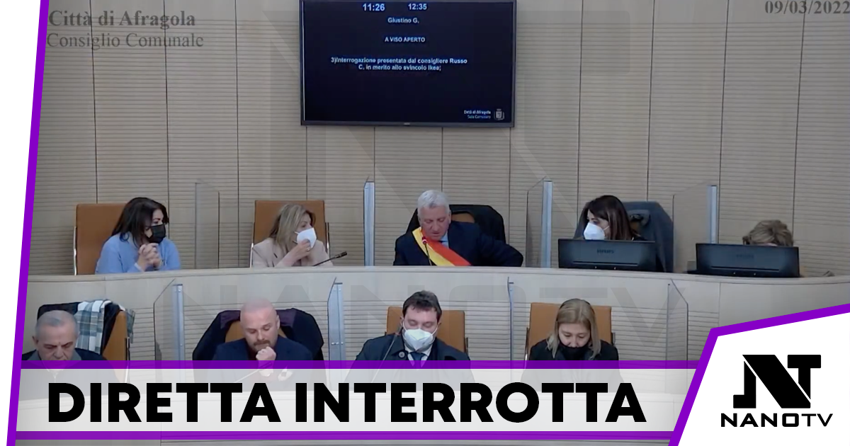 Afragola: fermata la diretta del consiglio comunale, insorge l’opposizione