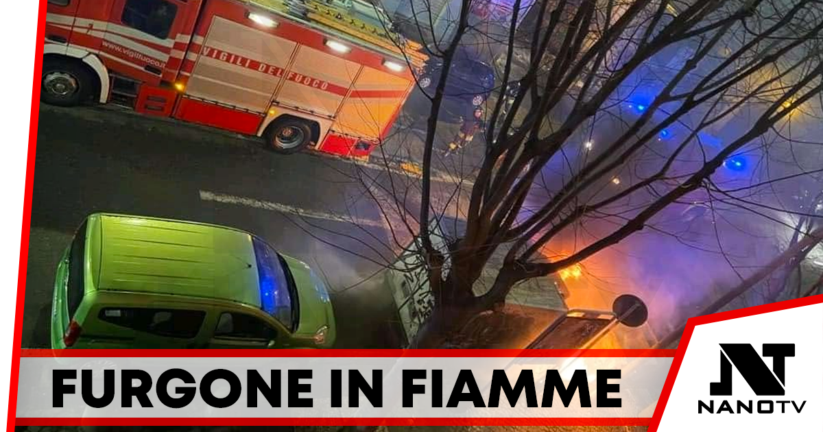 Arenaccia: incendio distrugge furgone