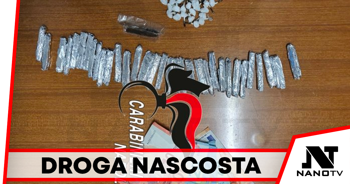 Droga sotto bidone immondizia, arrestato pusher a Crispano