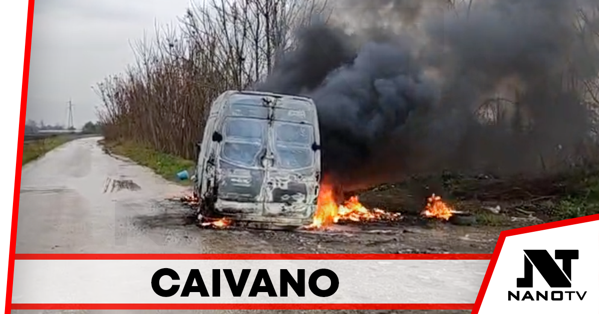 Caivano, incendiato un furgone in zona Sant’Arcangelo: indagini in corso