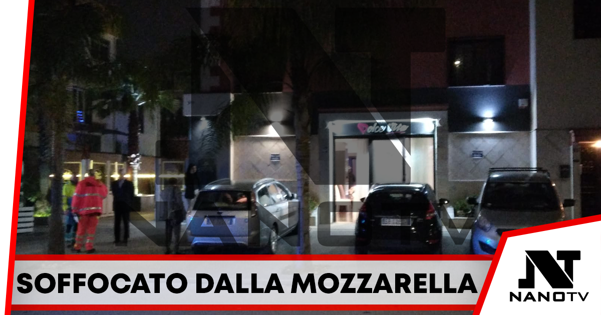 Casoria: tragedia in un ristorante, 58enne morto soffocato dalla mozzarella