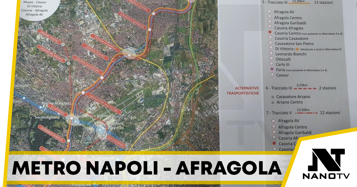 Metro Napoli-Afragola, finanziati altri due lotti del progetto “Decreto Metropolitane”