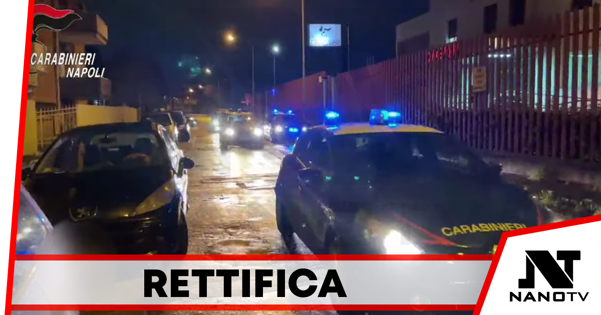 Rettifica comunicato “arresti a Frattaminore”