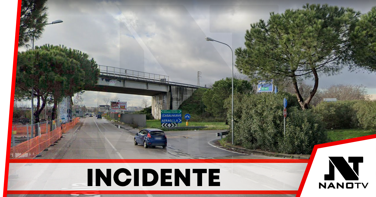 Afragola: incidente al bivio dell’Ipercoop, anziano in pronto soccorso