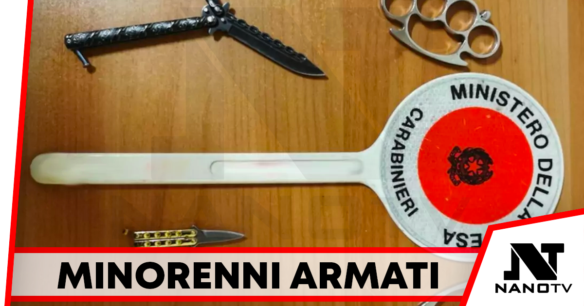 Da Caivano a Napoli in giro con tirapugni e coltelli, denunciati 2 minorenni