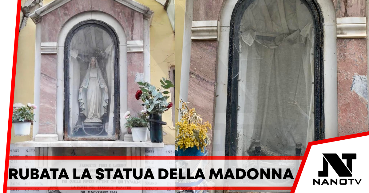 Rubata statua della madonna a Napoli, ricordava le vittime di una frana del 1948