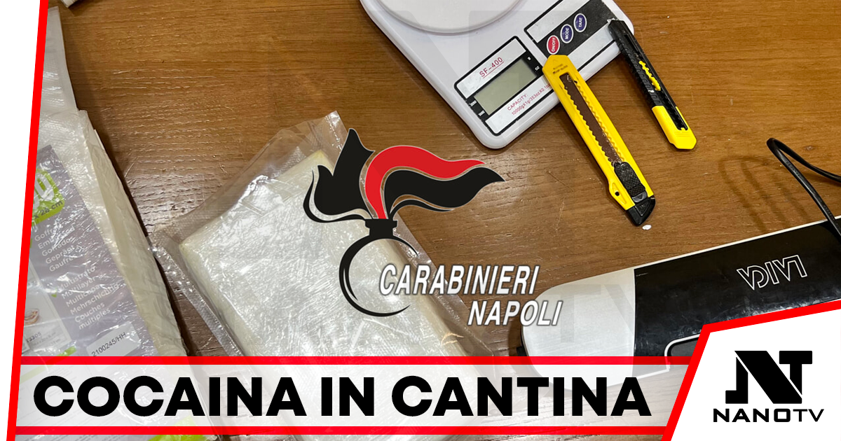 Casavatore: cocaina in cantina per 1000 dosi, arrestato 48enne