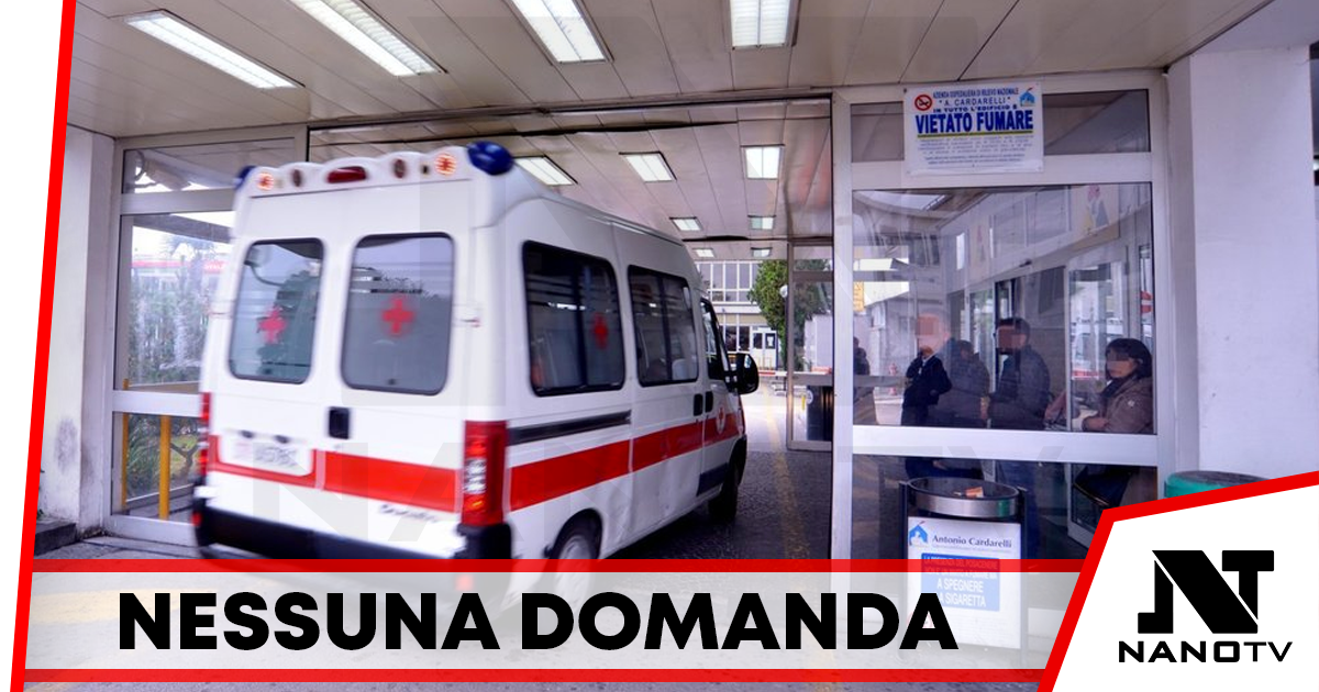 Concorso per medici di Pronto Soccorso al Cardarelli: nessuna richiesta