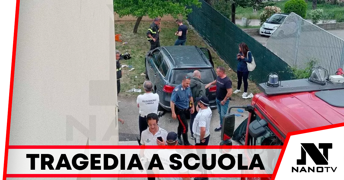 Auto finisce nel giardino di un asilo a L’Aquila: morto bambino di 4 anni, altri 4 feriti