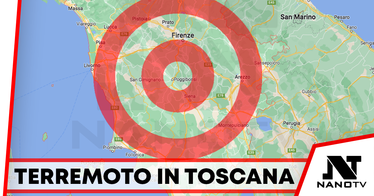 Nuova scossa di Terremoto a sud di Firenze