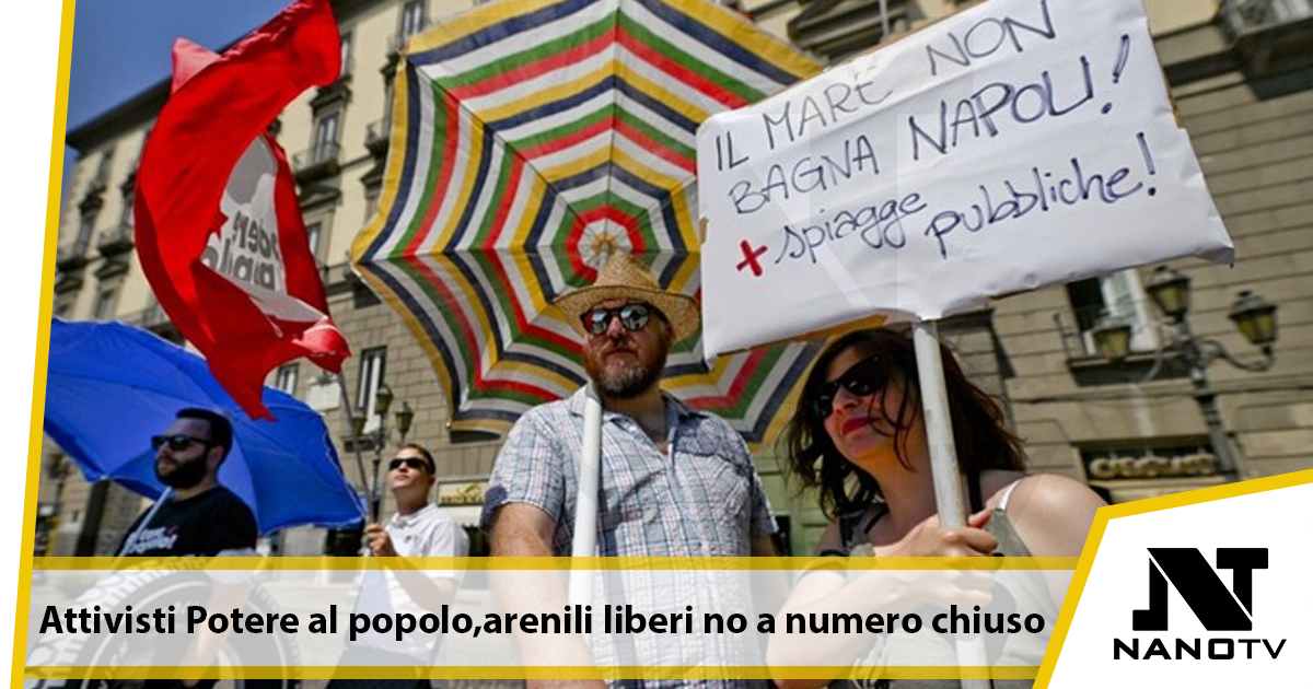 Protesta per il caro spiagge, Municipio Napoli diventa lido