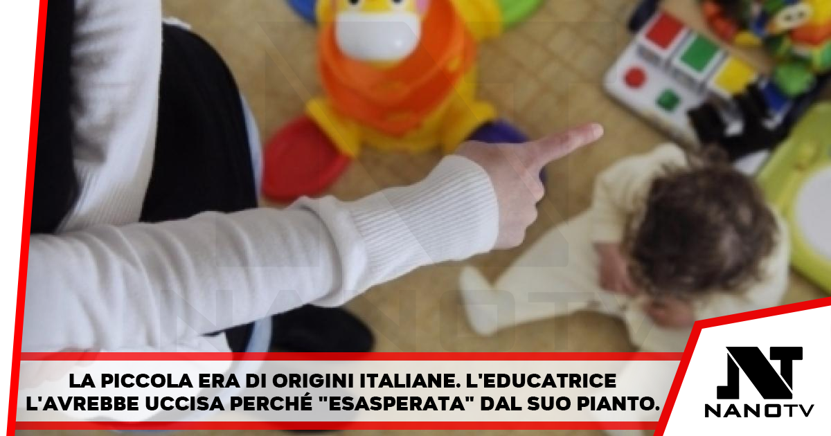 Maestra d’asilo uccide bambina di 11 mesi facendole ingerire acido