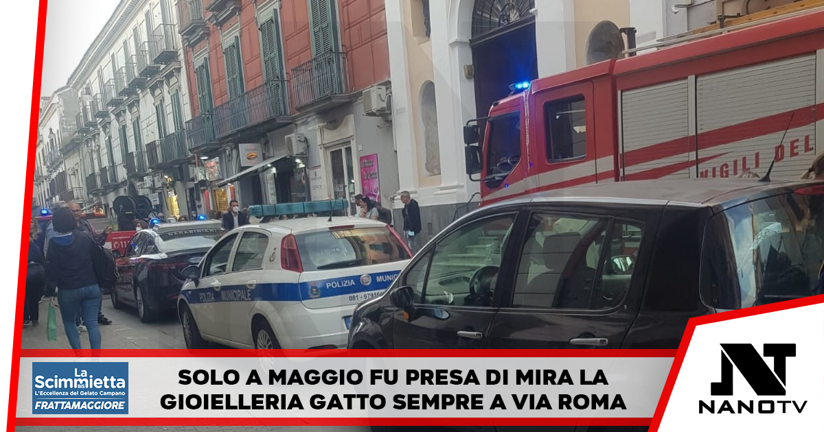 In fuga con il bottino: La banda del buco ha fatto il colpo alla Gioielleria Marotta ad Aversa