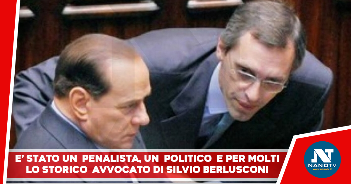 Addio a Ghedini, l’amico e avvocato di Berlusconi