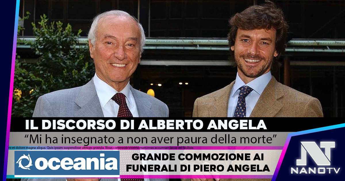 Funerali Piero Angela, il figlio: “Mi ha insegnato a non aver paura della morte”