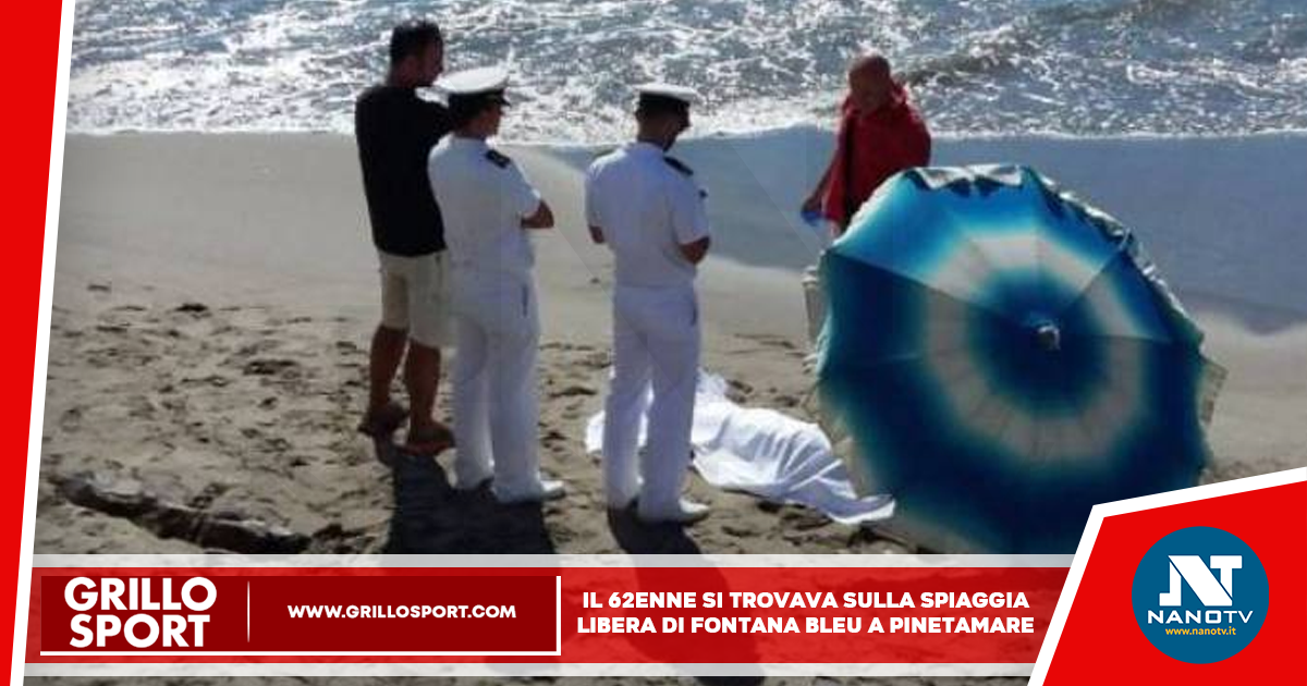 62enne muore sulla spiaggia di Fontana Bleu di Pinetamare
