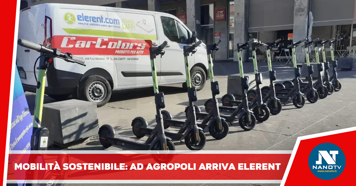 Mobilità sostenibile: ad Agropoli arriva Elerent