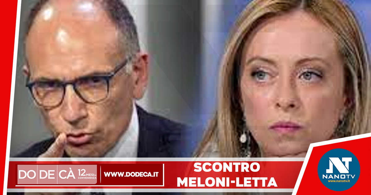 Meloni: Letta discredita l’Italia. La replica: ‘Lei propone follie’