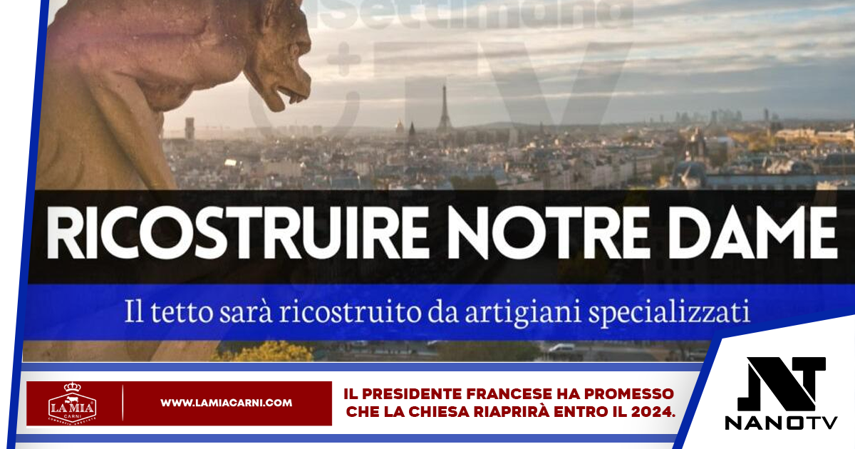Ritorno al medioevo: il tetto della cattedrale di Notre-Dame de Paris sarà ricostruito utilizzando tecniche tradizionali