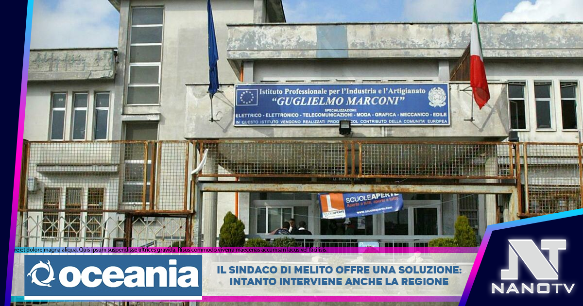 Gli studenti dell’Istituto Marconi a Giugliano senza una “scuola”: interviene la Regione