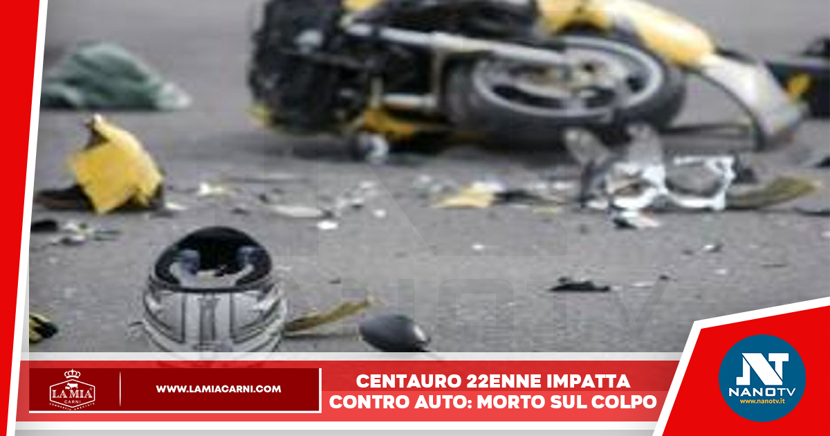 Muore un centauro 22enne dopo lo scontro con un’auto sulla cilentana