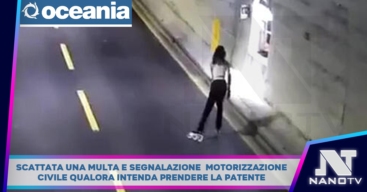 In pattini sull’autostrada, “stavo seguendo navigatore”. Segnalata alla Motorizzazione Civile