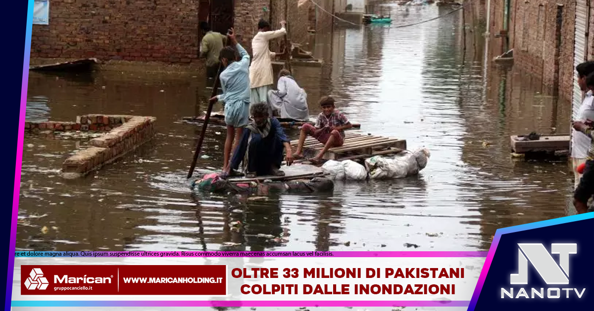 Mille morti per inondazioni in Pakistan, migliaia di evacuati. Colpite oltre 33milioni di persone