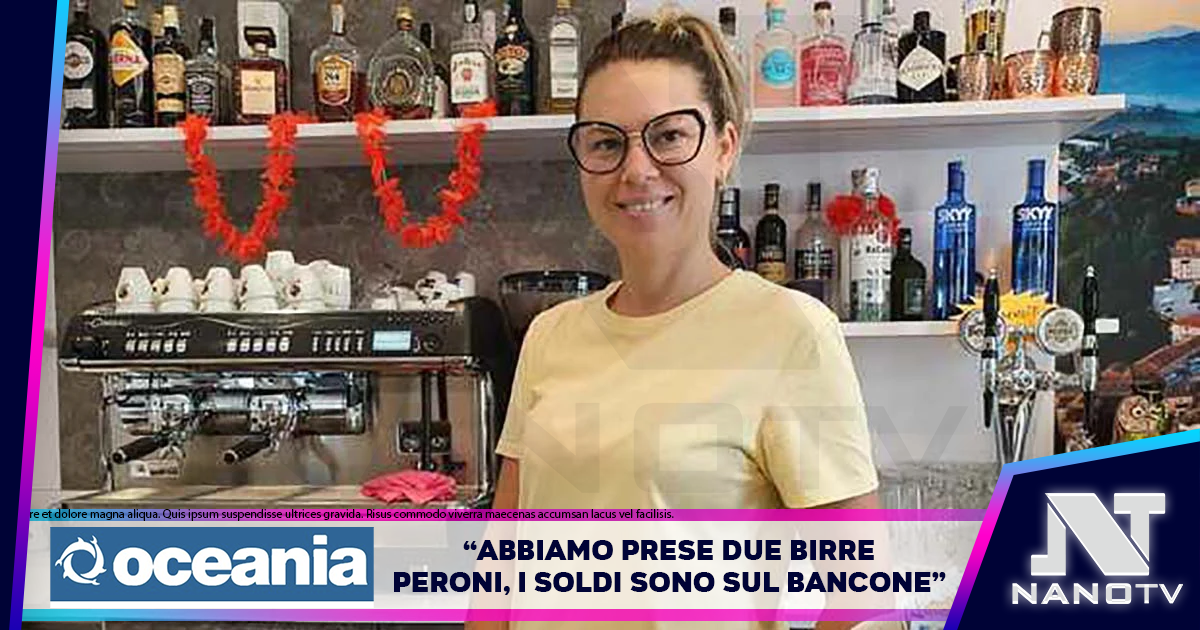 Dimentica porta del bar aperta: Tre giovani entrano nel locale, prendono due birre e lasciano soldi con un biglietto.