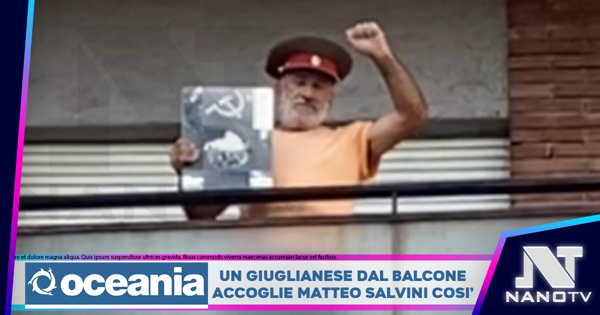 Un uomo accoglie Salvini con “pugno chiuso e falce e martello” La foto diventa virale